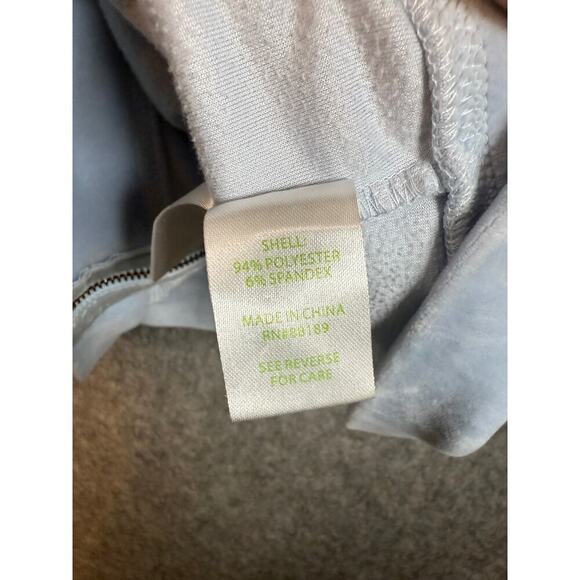 Lilly Pulitzer Jayla Velour Ruffle Neck Zip Up Crew Blue Size Small EUC - 000078 - Picture 7 of 10